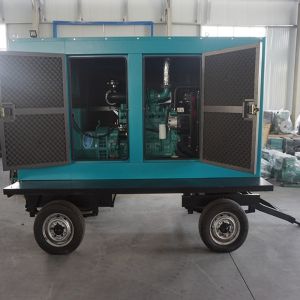 無(wú)聲康明斯100KW靜音拖車(chē)柴油發(fā)電機(jī)組